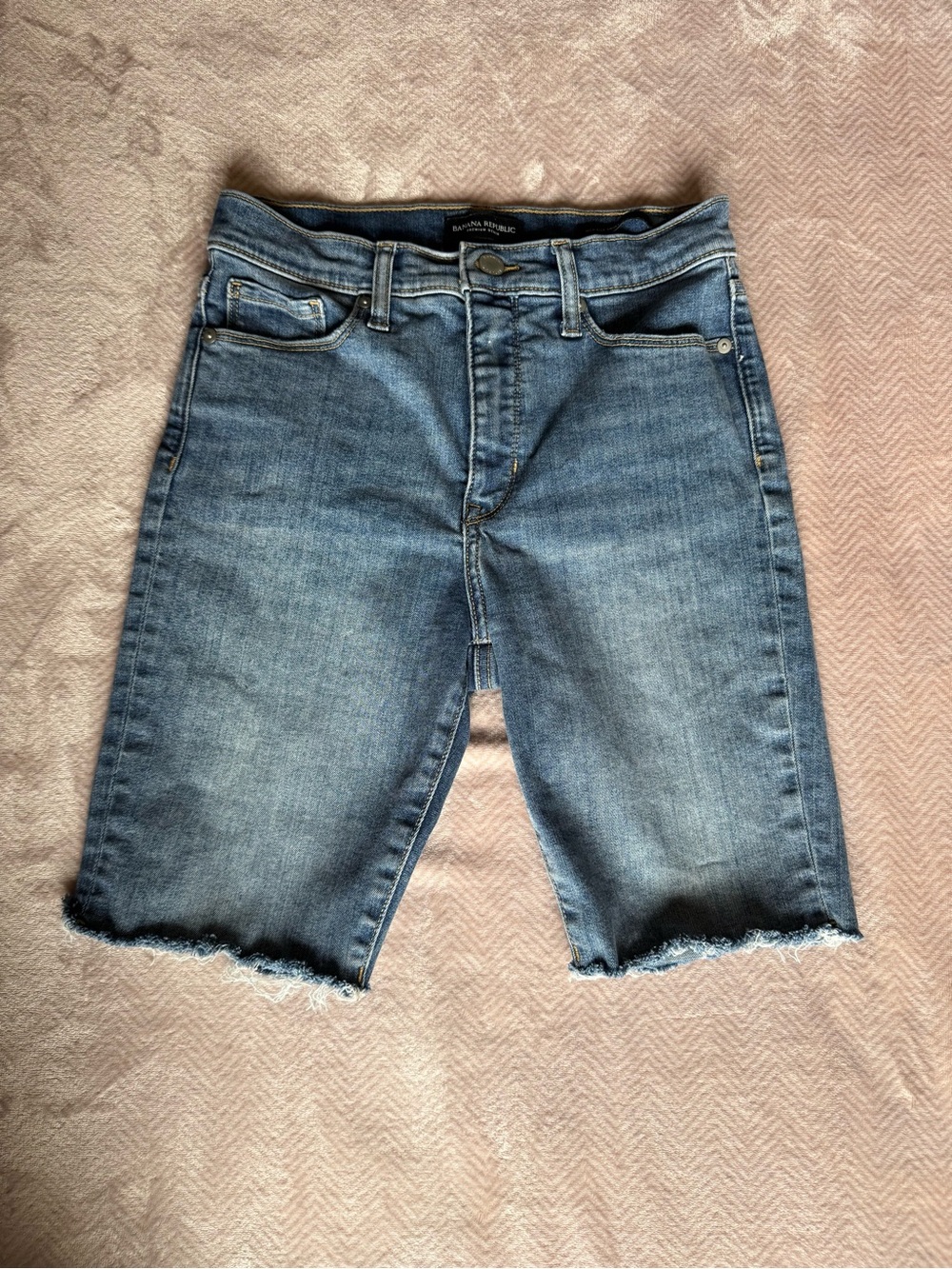 Banana Republic Light Blue High-Rise Denim Shorts